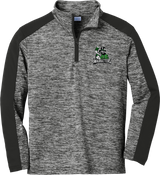 Atlanta Madhatters Youth PosiCharge  Electric Heather Colorblock 1/4-Zip Pullover